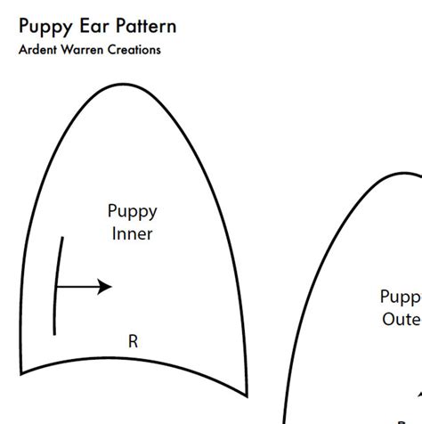 Dog Ear Template with Ear Wax Removal Guide Printable