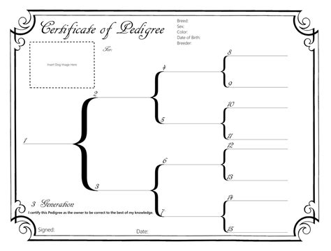 Dog Pedigree Template 5