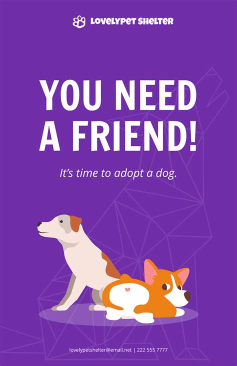 A sample dog poster template