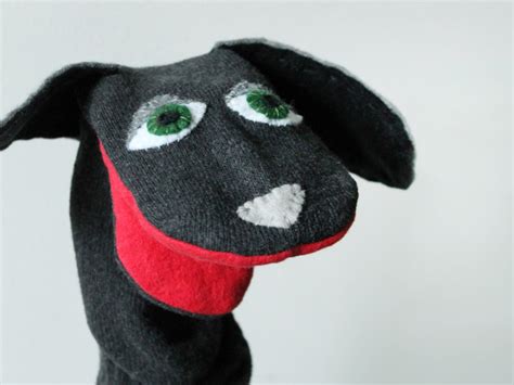 Finished dog puppet