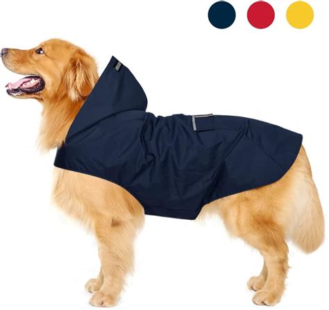 Dog Raincoat with Hood Pattern