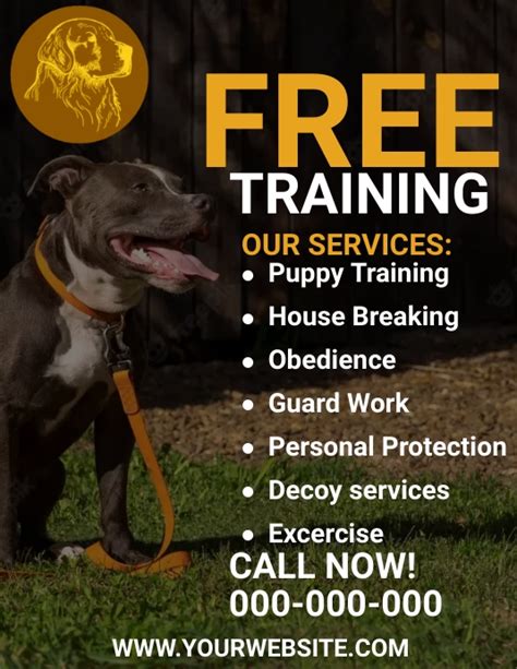 Dog Training Flyer Template 1