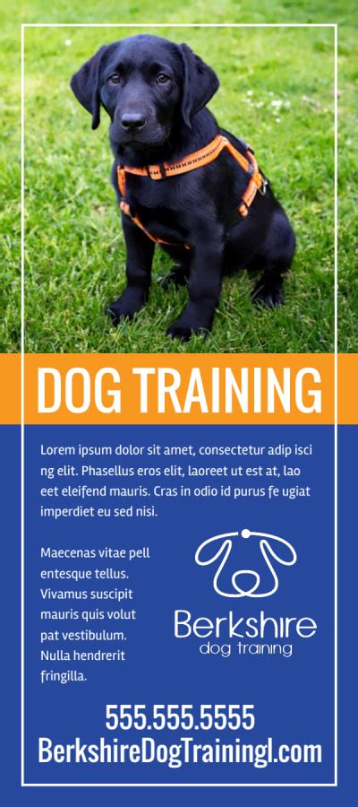 Dog Training Flyer Template 2