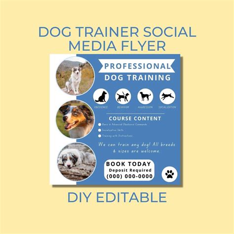 Dog Training Flyer Template 5