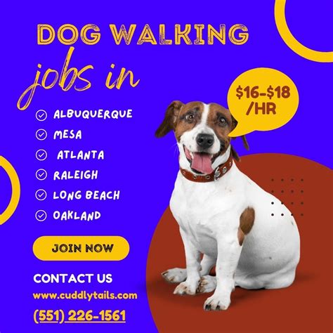 Dog walking jobs