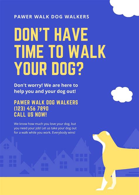 Dog Walking Poster Example