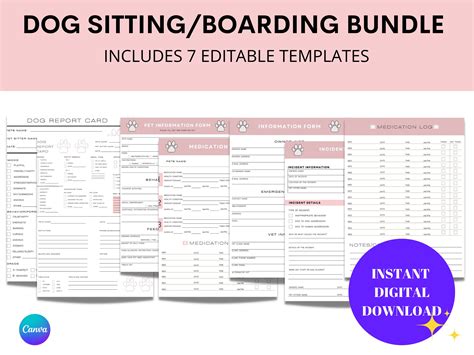 Download Dog Boarding Form Templates