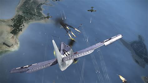 Aerial combat scene