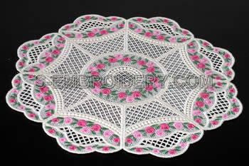 Crochet Doily on a table