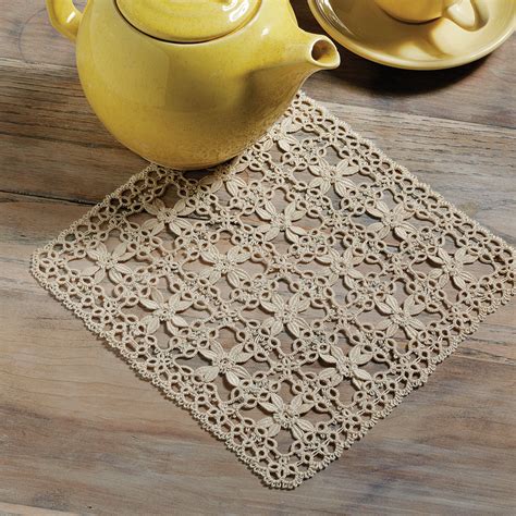 Crochet Doily on a table