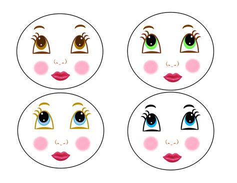 Doll Face Template 3