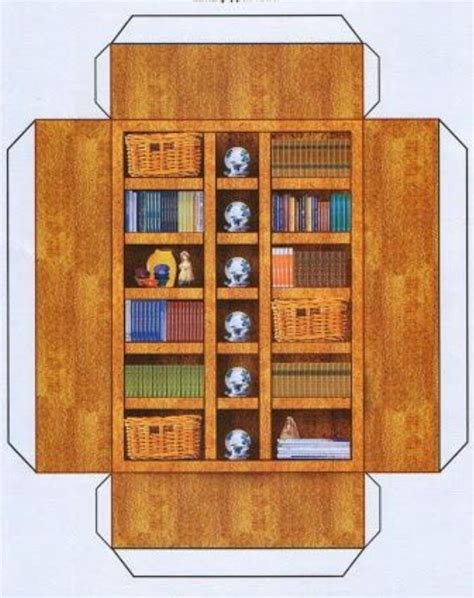 Dollhouse Bookshelf Printable