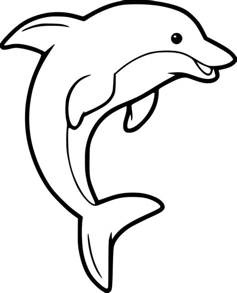 Dolphin Coloring Pages for Kids Image 2