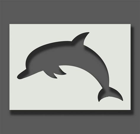 Dolphin stencil art