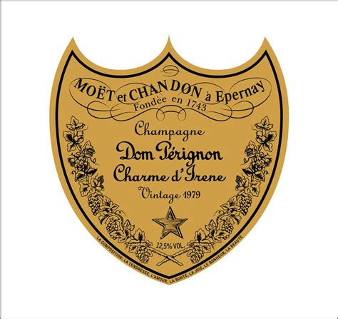 Dom Perignon Label Template Color