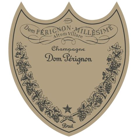 Dom Perignon Label Template Design Elements