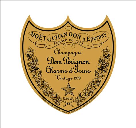 Dom Perignon Label Template Shield