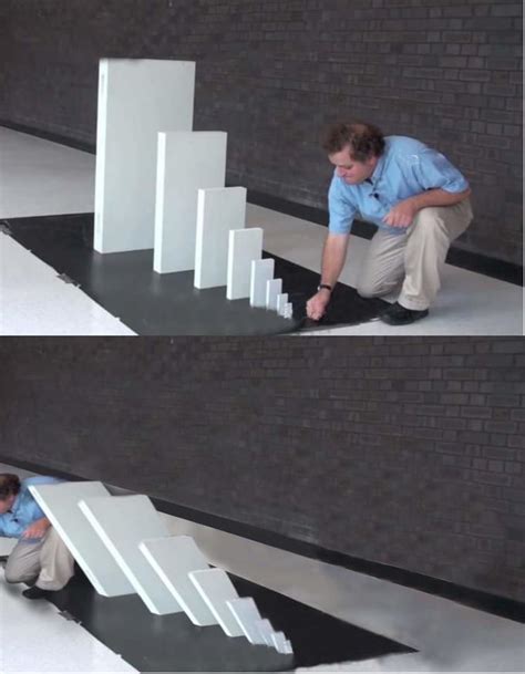 A domino effect meme with too many dominoes, making it hard to read and understand.