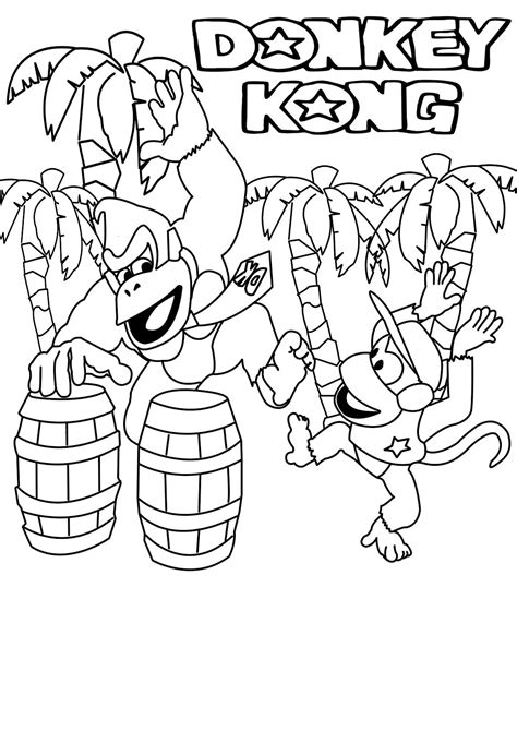 Donkey Kong Coloring Pages 5