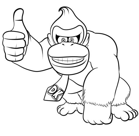 Donkey Kong Coloring Pages 9