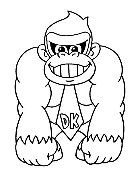 Donkey Kong Printable Character