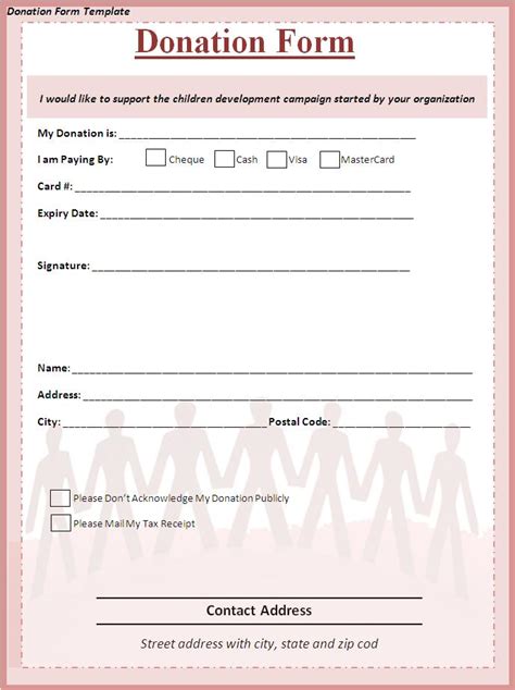 Donor information label