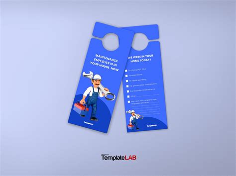 Door hanger template design in Photoshop