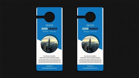 Door Hanger Template Illustrator Design Idea