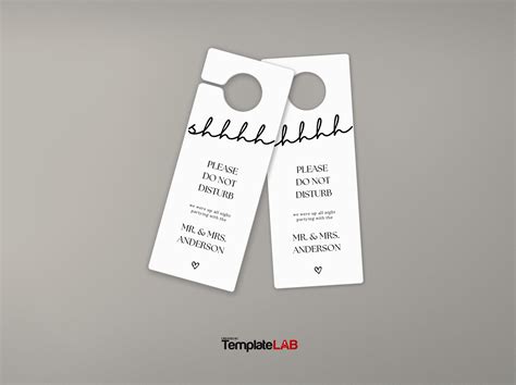 Door Hanger Template Illustrator PowerPoint