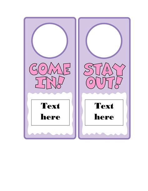 Door Hanger Template Microsoft Word