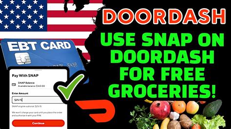 DoorDash Alternatives Food Stamps