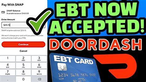 DoorDash EBT Card Payment