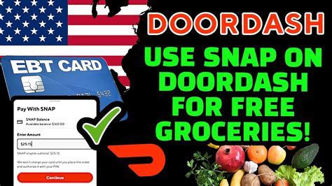 DoorDash Food Stamps FAQ