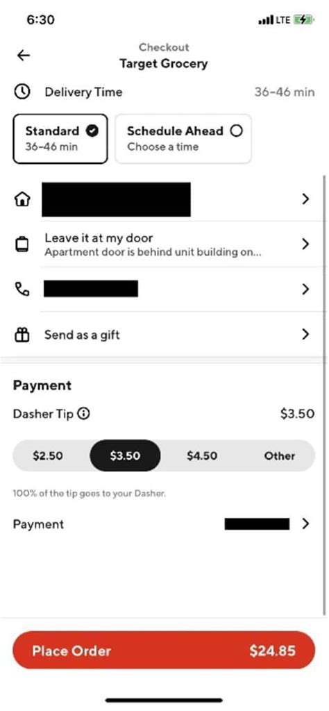 DoorDash Grocery Order