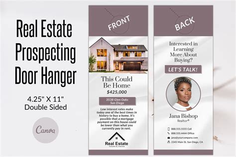 Door Hanger Templates for Real Estate Agents