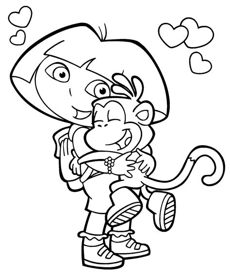 Dora the Explorer coloring page