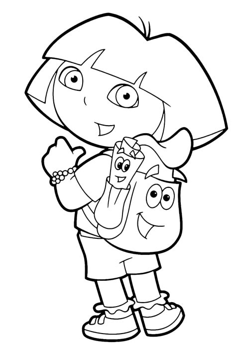 Dora the Explorer coloring page 6