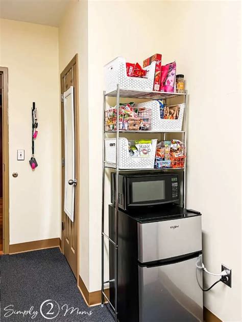 A well-equipped dorm kitchen with modern appliances