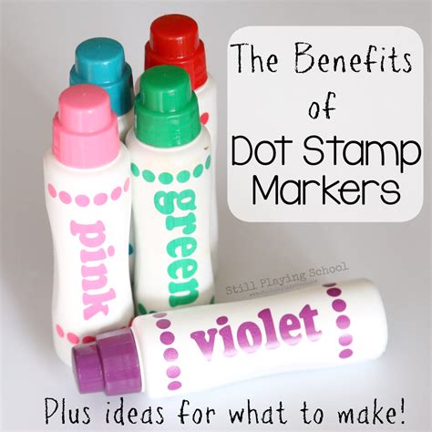 Benefits of using dot markers