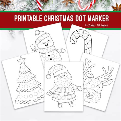 Dot Marker Christmas Scene