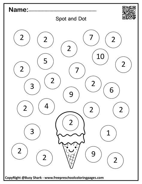 Dot marker counting activity