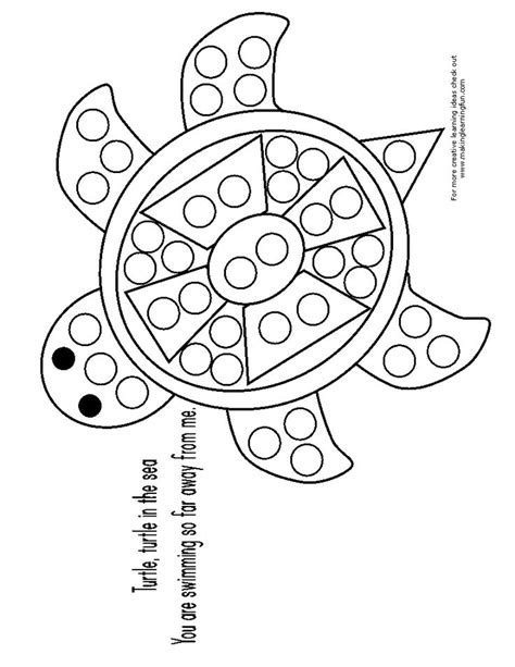 A variety of dot painting printables, including animals, mandalas, and geometric patterns