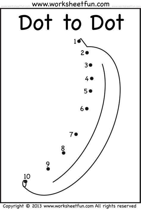 Dot to dot printables for preschoolers