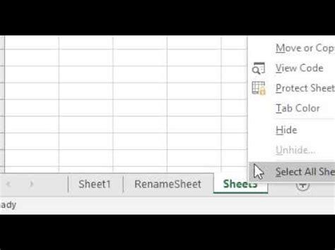 Double-Click and Rename in Excel