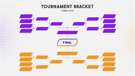 Example of Double Elimination Bracket Template PowerPoint