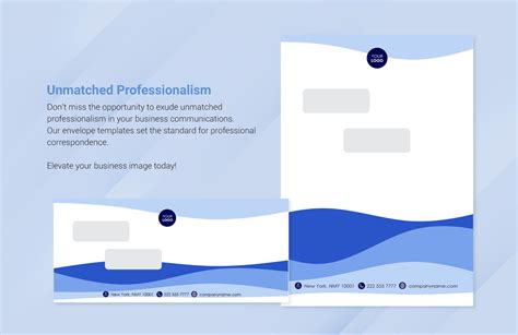 Double Window Envelope Template Design