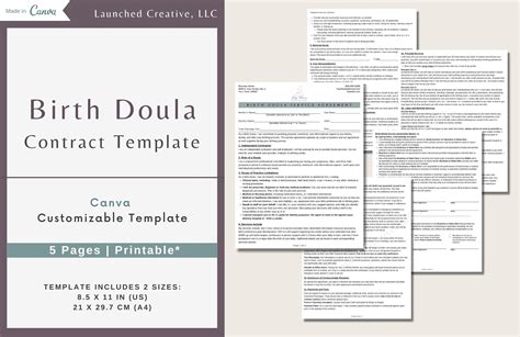 Doula Payment Contract Template