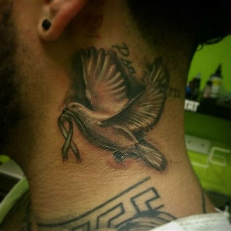 Dove Neck Tattoo Designs