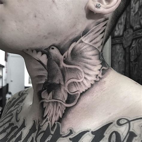 Dove Neck Tattoo Styles