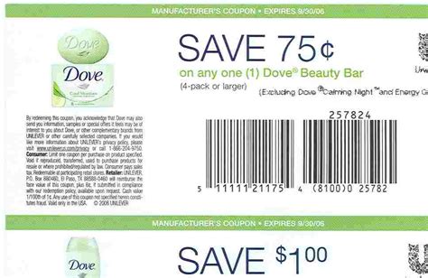 Dove Soap Coupons Discounts